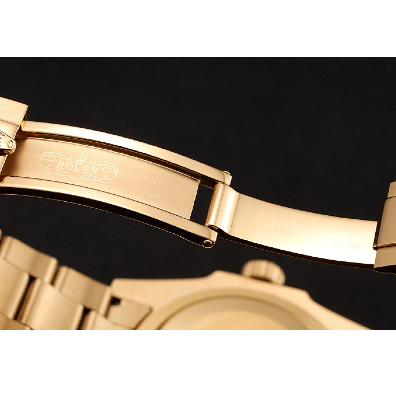 Aaa replica watch Case Set Master Bracelet And II GMT Bezel Stone Dial Gold Swiss 1453748 Rolex Green 0722